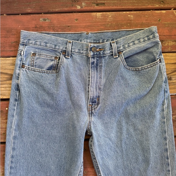 Blue Straight-Leg Classic Denim Jeans - Picture 2 of 8